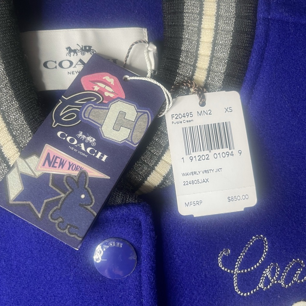 Coach Lettermans Jacket size XS - Picture 2 of 3